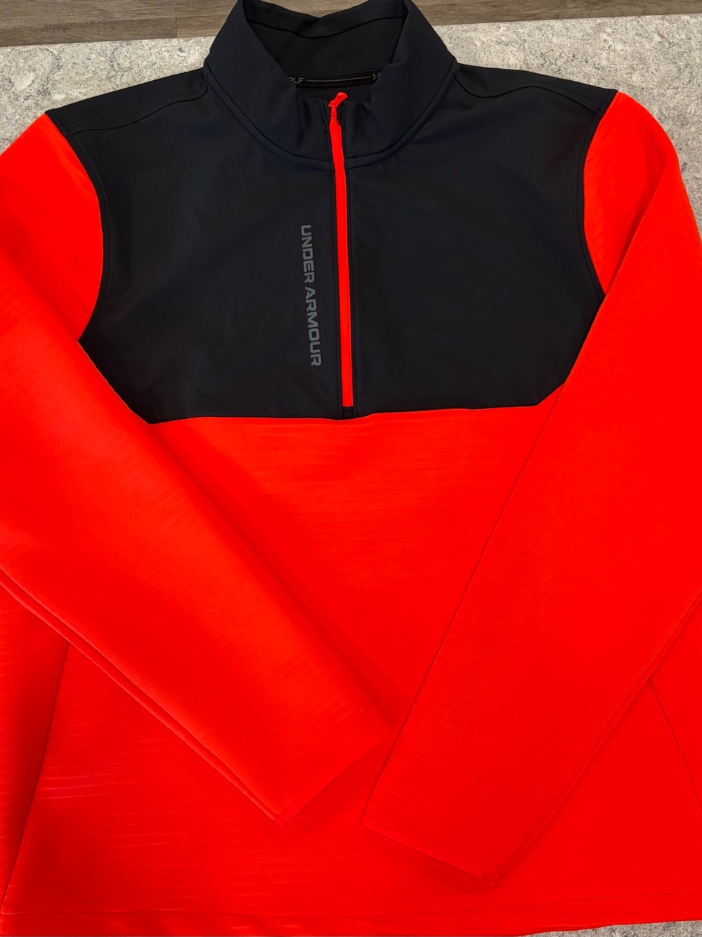 Under Armour Gold Cold Gear Evolution Daytona 1/2 Zip Orange/Black-XL